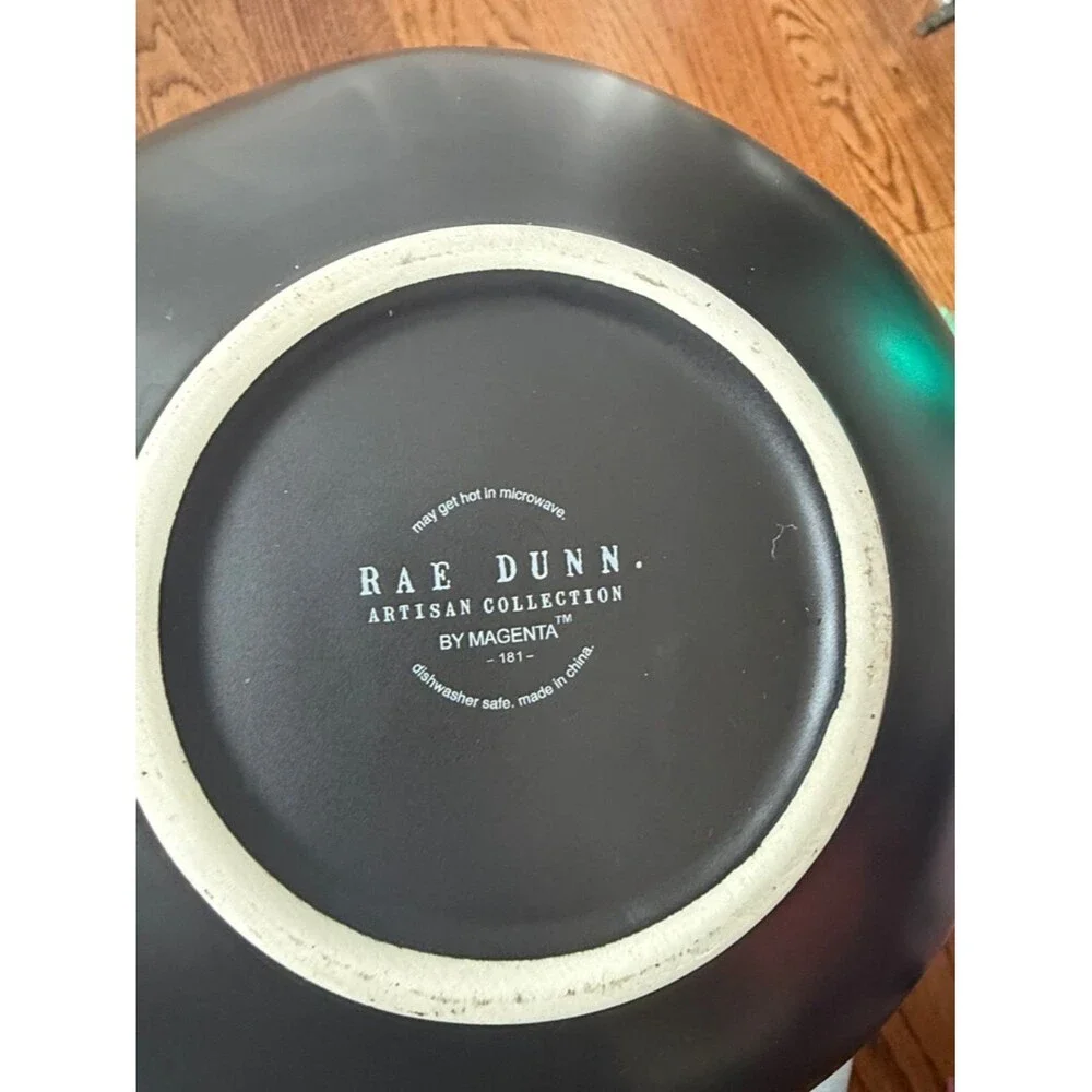 Rae Dunn Large MIX Large Mixing Bowl Ceramic Black